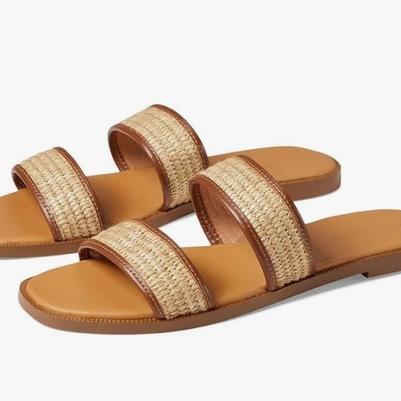 Madewell Women’s Teagan Straw Slide Sandals 10 - Picture 1 of 4